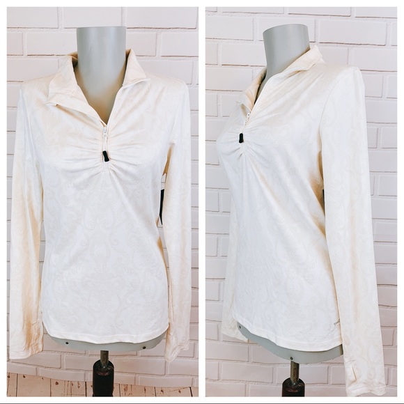 Eddie Bauer • Cream Activewear Pull-Over - Picture 4 of 8